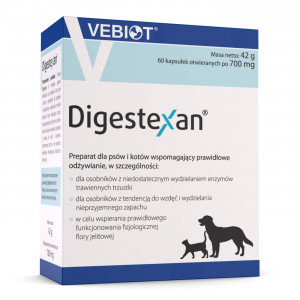 Digestexan Vebiot papildbarība suņiem, kaķiem Gremošana N60